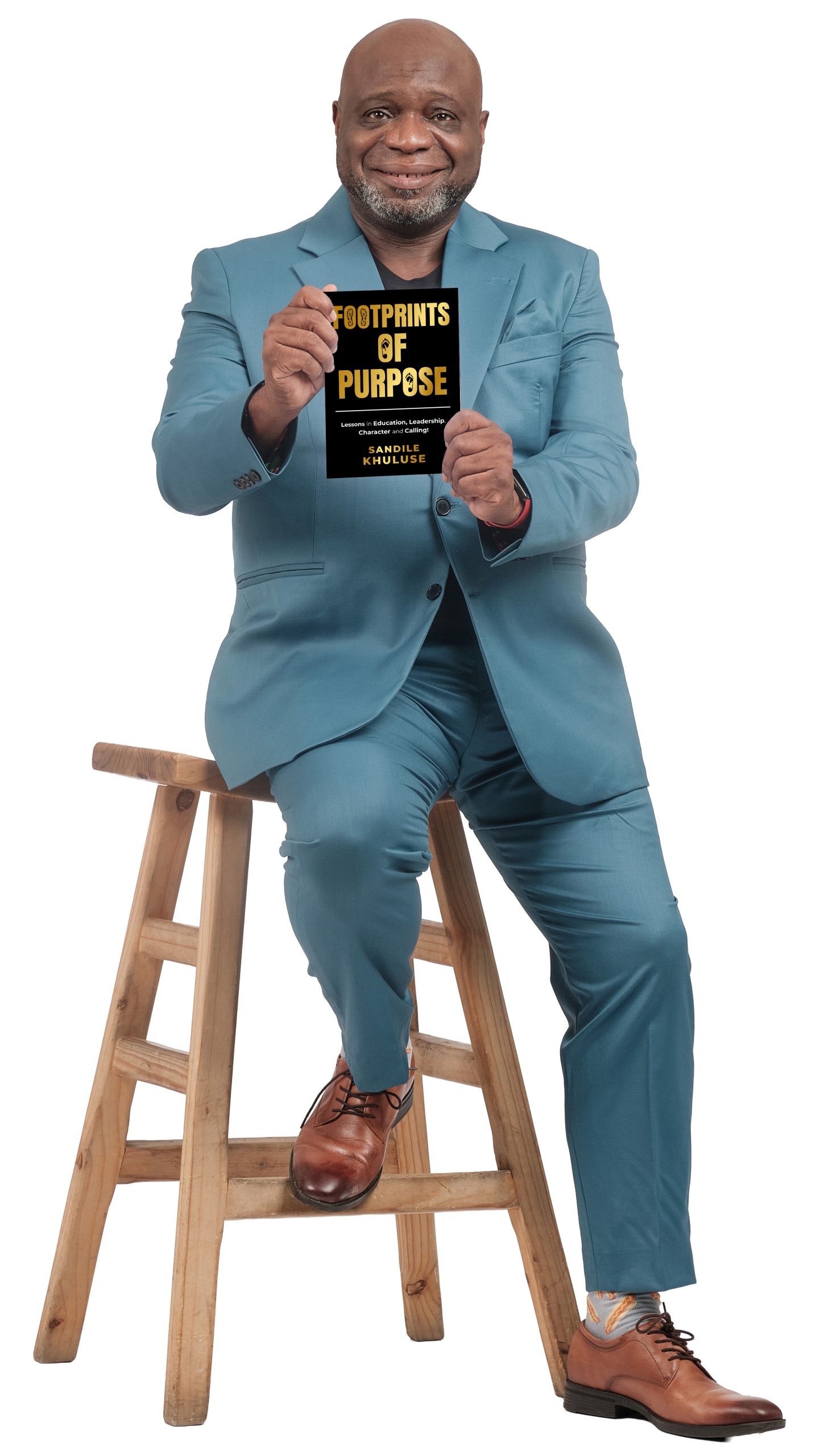 Sandile with his new book